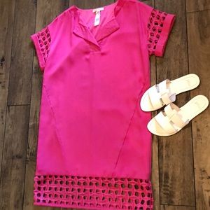 Esley Pink Shift Dress
